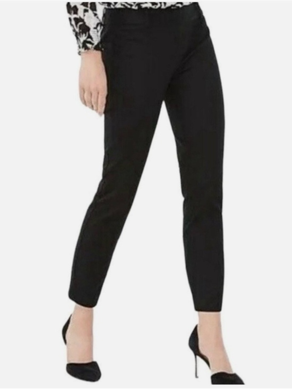 J.Crew Stretch City Fit Black Ankle Dress Pants - Side Zip - Size 4